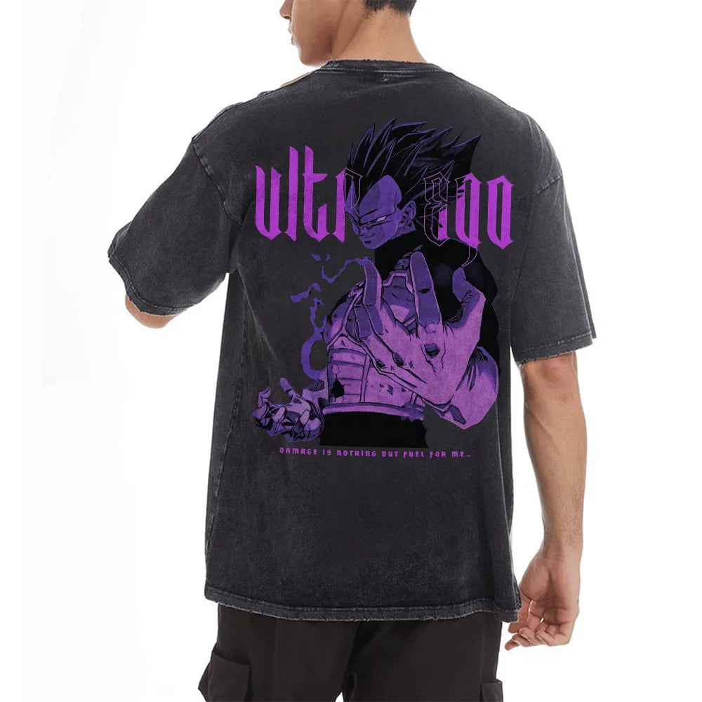 Vegeta Ultra Ego Vintage T-Shirt | Dragon Ball Super