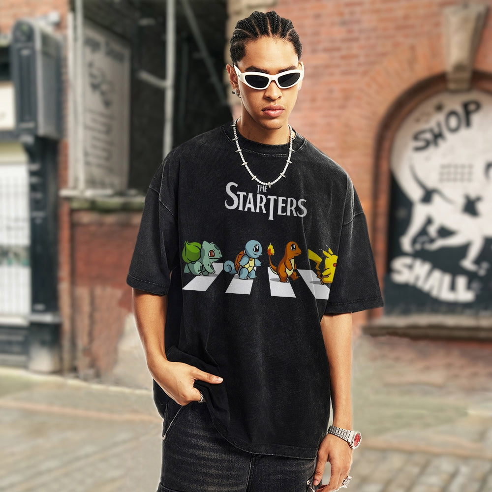 Unisex Vintage Washed T-Shirt|Pokémon
