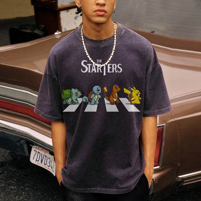 Unisex Vintage Washed T-Shirt|Pokémon