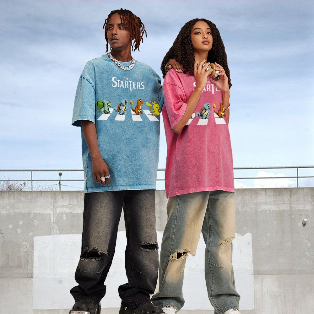 Unisex Vintage Washed T-Shirt|Pokémon