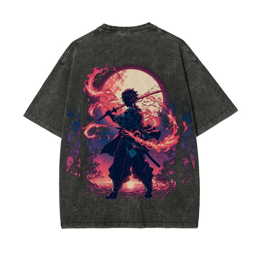 Vintage Oversized T-Shirt Demon Slayer
