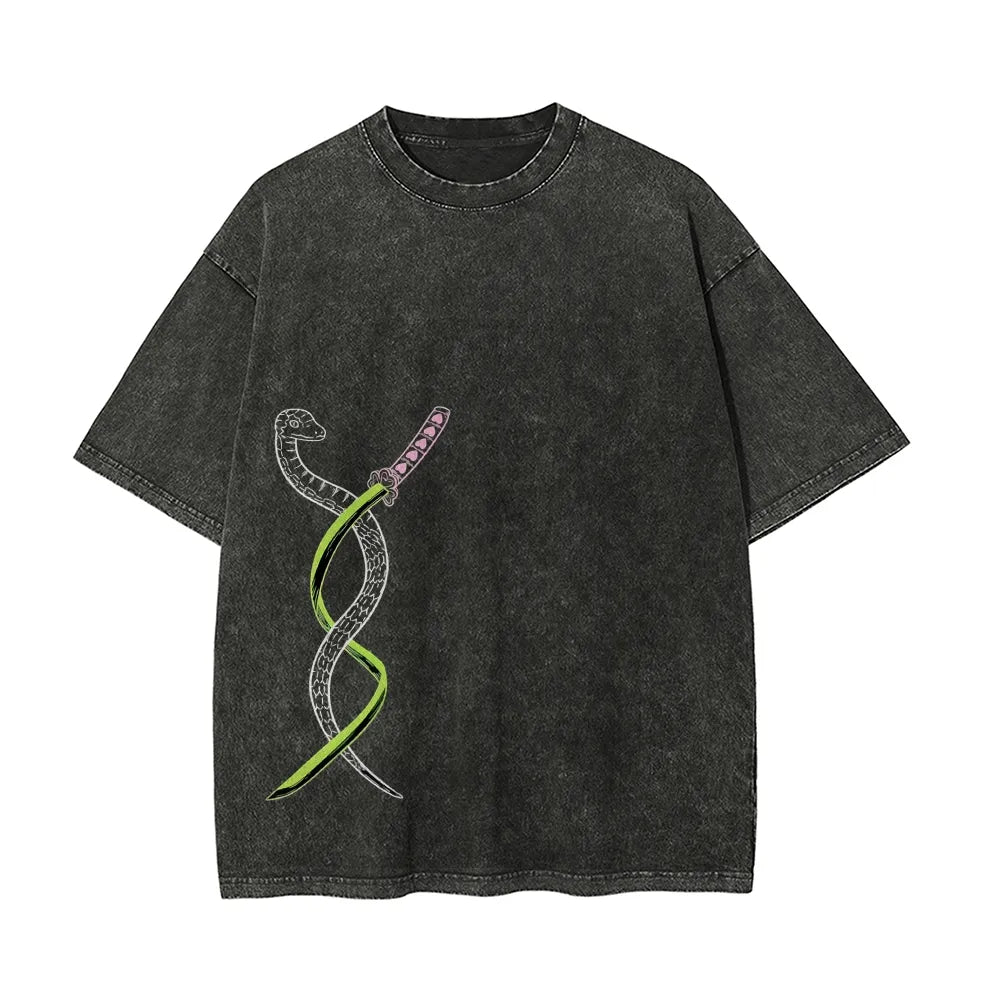Vintage Oversized T-Shirt Demon Slayer