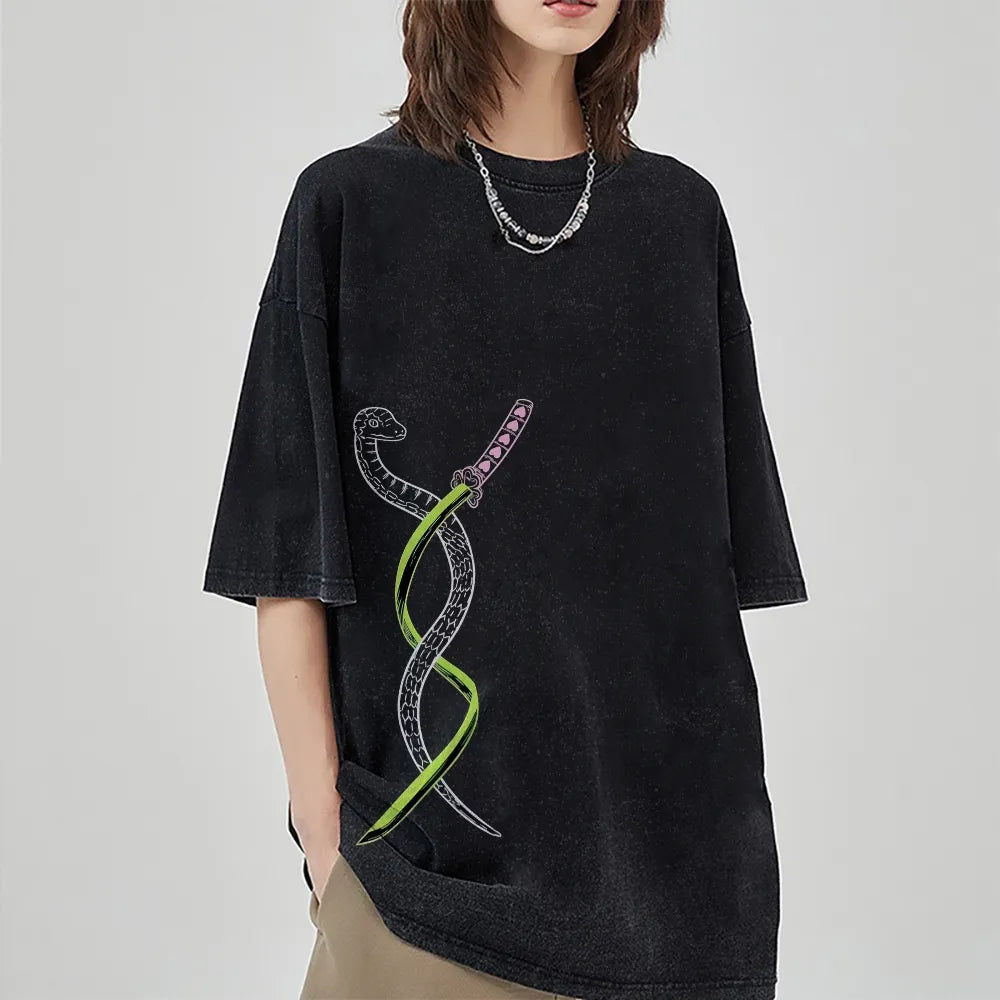 Vintage Oversized T-Shirt Demon Slayer