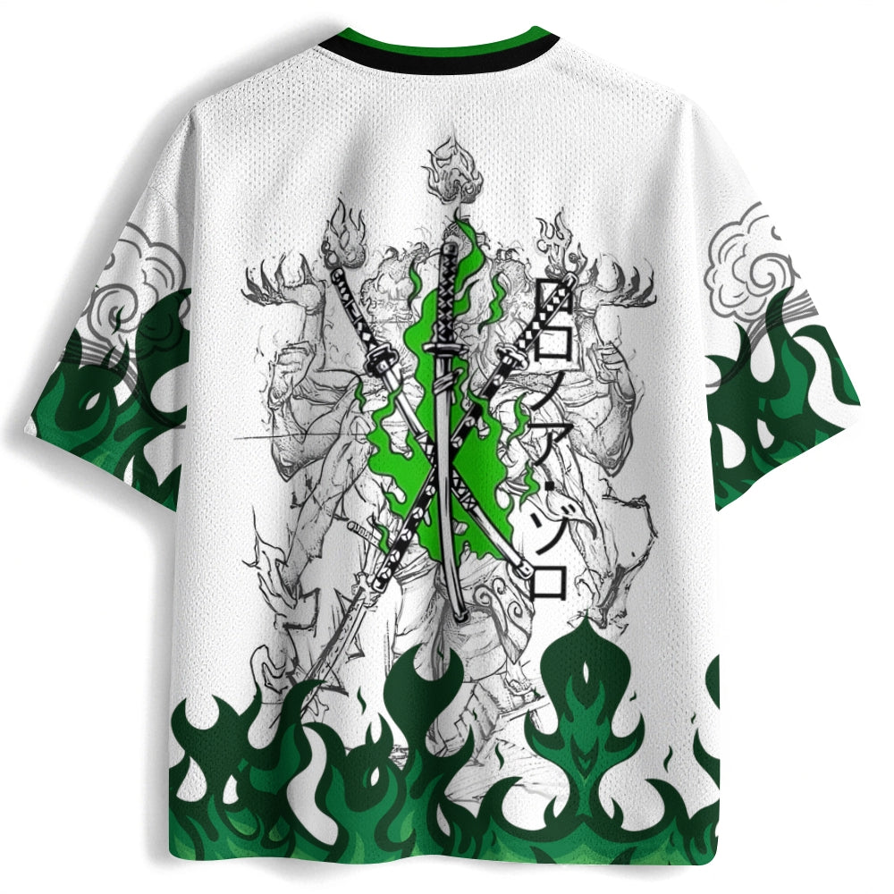 One Piece Roronoa Zoro Luffy Anime Football Jersey