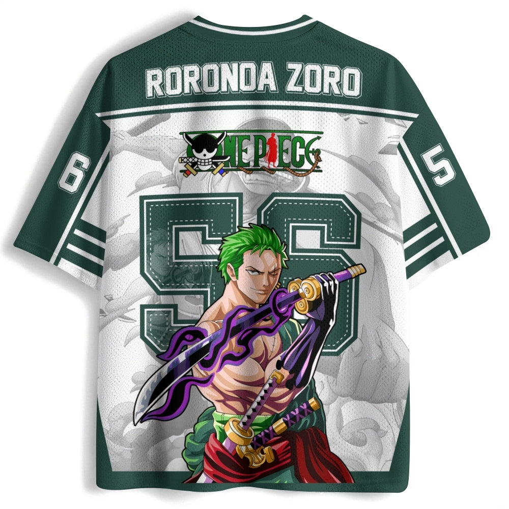 One Piece Roronoa Zoro Luffy Anime Football Jersey