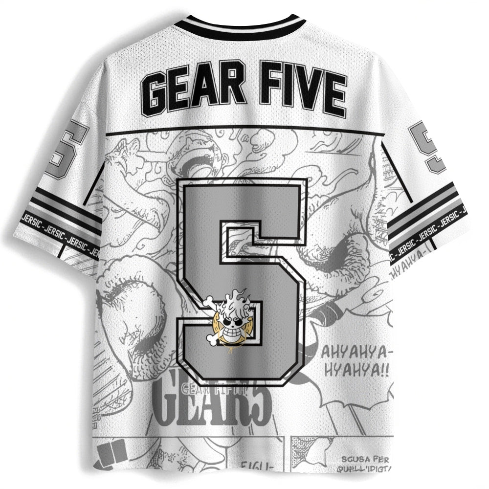 One Piece Luffy Gear 5 Anime Football Jersey