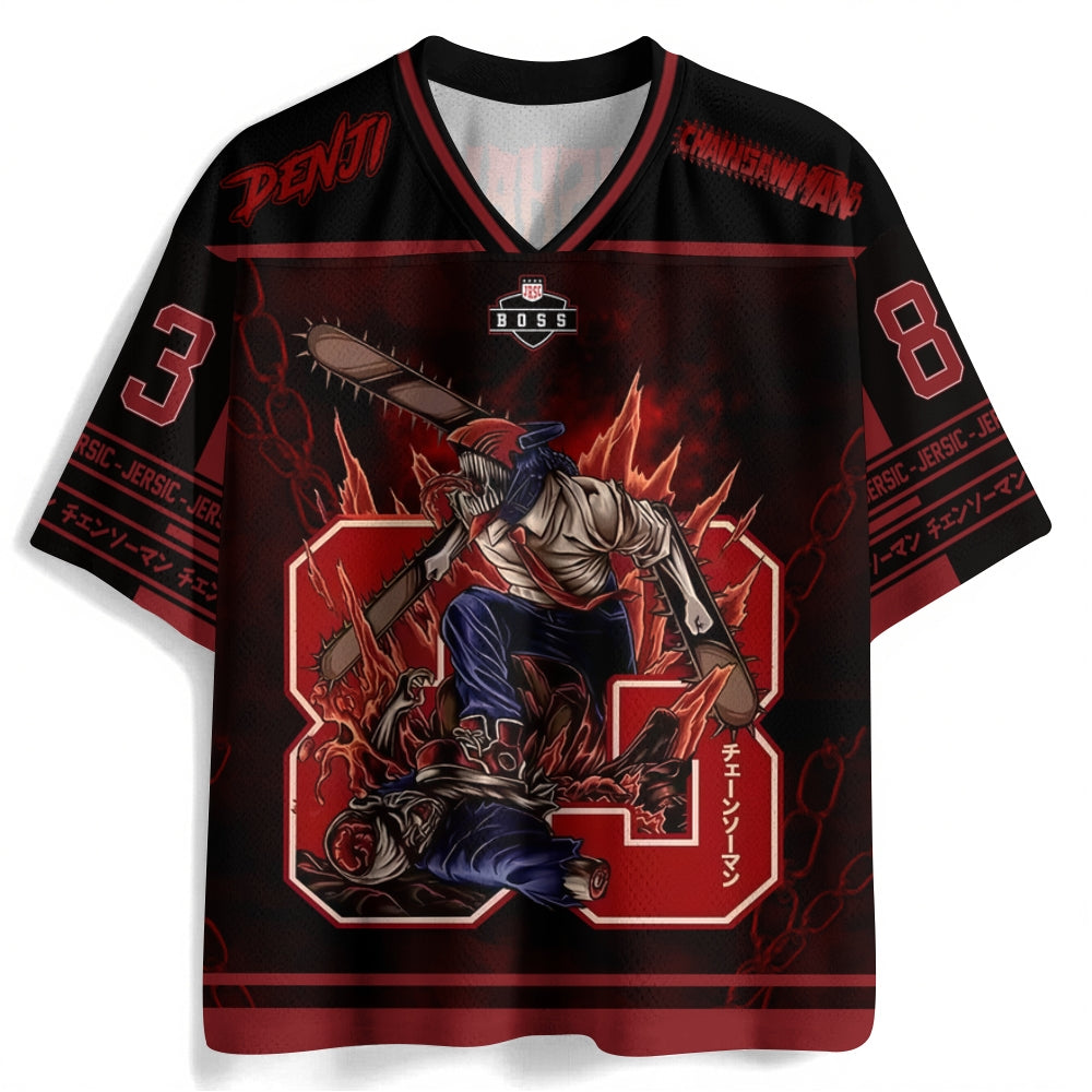Chainsaw Man Anime Football Jersey