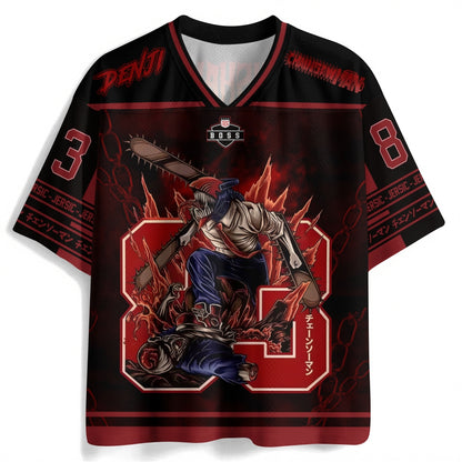 Chainsaw Man Anime Football Jersey