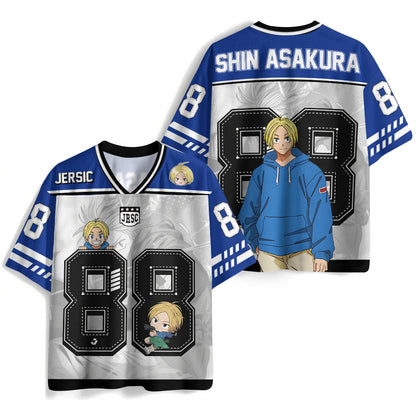 Sakamoto Days Shin Asakura Anime Football Jersey
