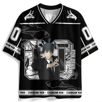 Chainsaw Man Anime Football Jersey