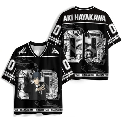 Chainsaw Man Anime Football Jersey
