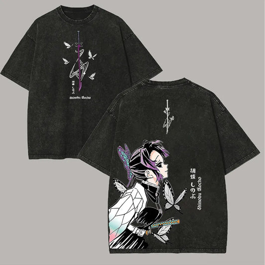 Vintage Oversized T-Shirt Demon Slayer