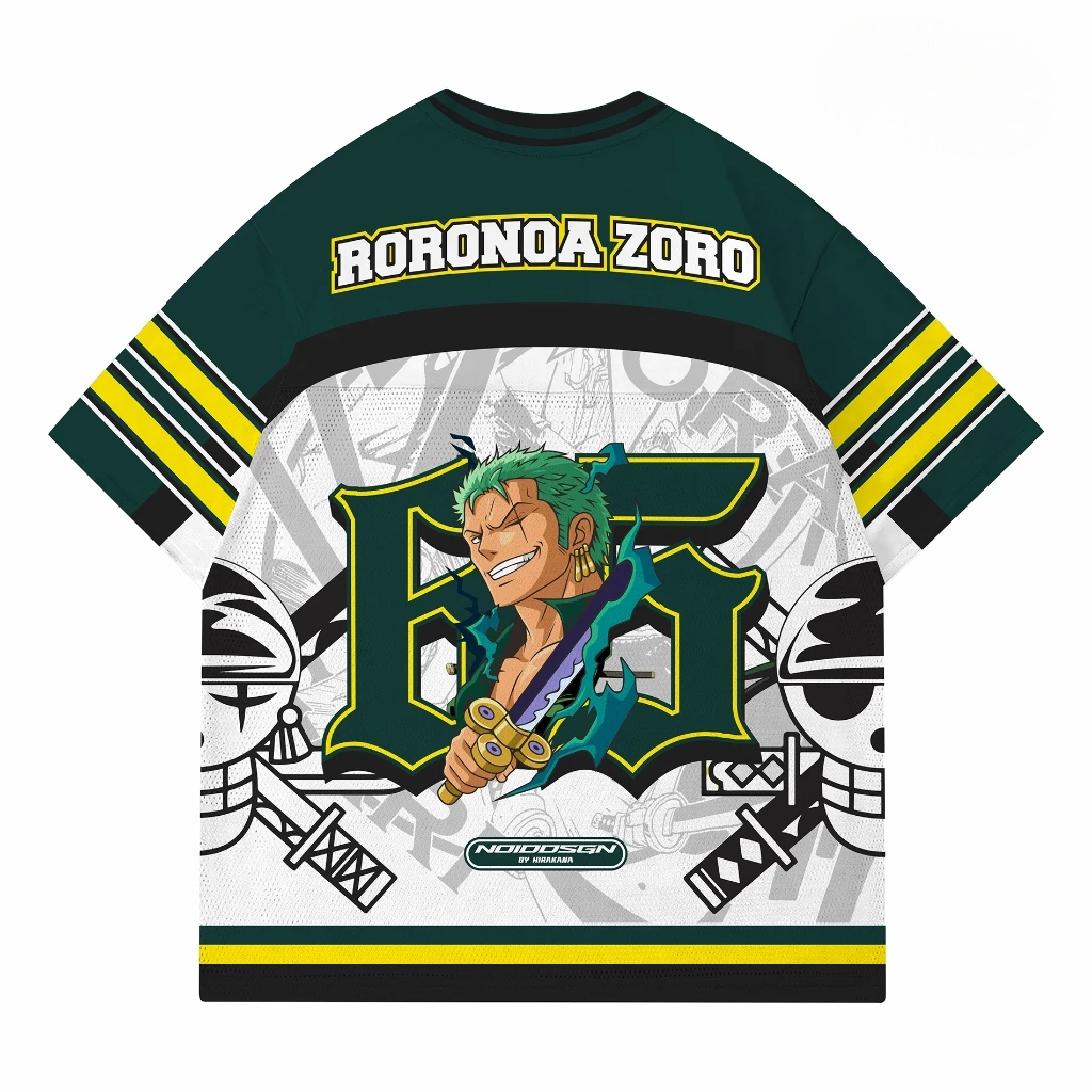 One Piece Roronoa Zoro Luffy Anime Football Jersey