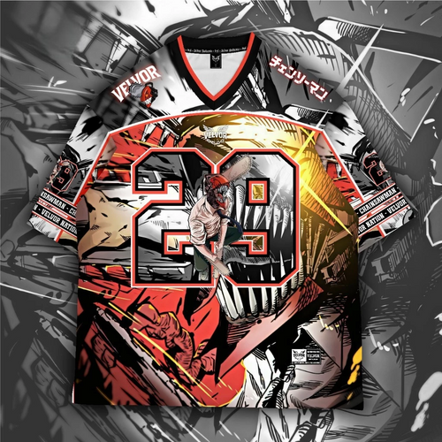 Chainsaw Man Anime Football Jersey